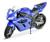 Moto Racing Motorcycle Pneu de Borracha Roma Azul