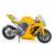 Moto Venon 1200 Sport Pneus De Borracha - Usual Brinquedos Amarelo