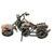 Motocicleta Retro Miniatura em Metal de Decoração 15cm Modelo 5