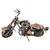 Motocicleta Retro Miniatura em Metal de Decoração 15cm Modelo 6