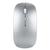 Mouse 2 Em 1 Bluetooth E Wireless USB Recarregável Sem Fio Macio Celular  PRATA