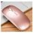 Mouse 2 Em 1 Bluetooth E Wireless USB Recarregável Sem Fio Macio Celular  Rosa