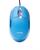 Mouse Óptico Com Fio E Led 1600 DPI B-Max Azul