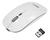 Mouse Óptico Sem Fio Recarregável - Silencioso Slim Usb 3.0 Branco