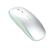 Mouse Recarregável Bluetooth Sem Fio Gamer  Led Rgb 2.4 ghz Prata