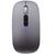 Mouse Recarregável Com 2 Bluetooth + USB Para Macbook Air Pro M1 M2 M3 Cinza