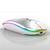 Mouse Recarregável Sem Fio Gamer Home Office Led Rgb 2.4 ghz Prata