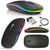 Mouse Sem Fio 2.4 ghz Optico Recarregável Gamer USB Led Rgb Wirelles Usb Notebook Neutro