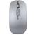 Mouse Sem Fio Bluetooth Recarregavel Compatível Com Macbook Air Pro Prata