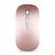 Mouse Sem Fio Bluetooth Recarregavel Compatível Com Macbook Air Pro Rosa