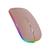 Mouse Sem Fio Led RGB Bluetooth Gamer 2.4GHz Rosê
