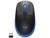 Mouse sem Fio Logitech Óptico 1000DPI 3 Botões M190 Cinza Azul