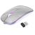 Mouse Sem Fio Recarregável Gamer USB Wireless Para PC Jogo Prateado