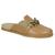 Mule Moleca Clog Tamanco Feminino Corrente 5743.104 Camel