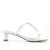 Mule Shoestock Tiras Salto Médio Off White