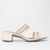 Mule Studio Ana Paula Tiras Salto Bloco Baixo Feminina Off white