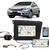 Multimídia Honda Civic 2012 2013 2014 2015 2016 Espelhamento Bluetooth USB SD Card + Moldura + Câmera Borboleta + Chicote + Adaptador de Antena + Inte Cinza