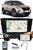 Multimídia Hyundai Creta Espelhamento Bluetooth USB SD Card + Interface Volante Mini + Moldura + Chicotes + Câmera Ré Preto