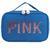 Necessaire Estojo Escolar Organizador Feminina Feminina Pink Com Espelhinho Porta Batom, Maquiagem Azul
