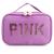 Necessaire Feminina Bolsa Organizadora Viagem Estojo Pink Porta Acessórios Maquiagem De Mão Avião Lilás