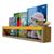 Nicho Organizador De Livros Brinquedos Quarto Infantil Prateleira Livreiro Mdf Madeira 55cm AMARELO