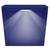 Nicho Quadrado Arabesco com Led 37x37x12 Mdf Pintado AZUL MARINHO