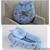Ninho redutor de bebê + almofada p/ amamentação 100 algodão URSO AZUL