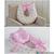 Ninho redutor de bebê + almofada p/ amamentação 100 algodão FLORAL ROSA