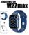 Novo Smartwatch W27 Max Série 7 Tela 1.9 Versão Global + pelicula + pulseira de aço. Azul