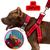 O melhor kit Para Cachorro Coleira Peitoral Focinheira Pet Pitbull Golden Pastor Alemão Rottweiler Vermelho