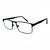 Óculos Armação Masculino Metal Com Lentes Sem Grau BA2314 Preto