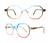 Óculos Armação Para Grau Moderna Style Prime Unissex Multi, Colorido