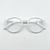 Óculos Armação Sem Grau Redonda Geek Tr90 Masculina Feminina Branco
