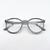 Óculos Armação Sem Grau Redonda Geek Tr90 Masculina Feminina Cinza cristal