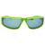 Óculos Ciclismo Esporte Ginástica, Lente Quadrada Corridas Proteção Solar Moderno Y2K Unissex, Moda Masculina E Feminina Verde lente azul