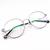 Óculos De Grau Armação Titanium Redonda Flexível Inquebrável Prata
