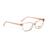 Óculos de Grau Feminino DKNY DK5011 280 Tam. 52 Rosê, Translúcido