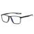 Óculos de Grau para Leitura Masculino Moderno Preto, Cinza