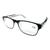 Óculos De Leitura +1.00 Até +3.50 Masculino Feminino Grau Presbiopia 001 Preto com cristal