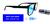 Óculos De Leitura Unissex Quadrado Lente Com  Filtro Bloqueador Anti Luz Azul Das Telas Preto