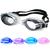 Óculos de natação Unissex Ultra Claro Para Adulto Anti-embacamento Preto