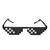 Óculos De Pixel Thug Life - Turn Down For What ! Meme Mito ! 12 pixels