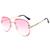 Óculos De Sol Aviador Feminino Degradê Com Caixa E Flanela 2, Rosa