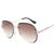 Óculos De Sol Aviador Feminino Degradê Com Caixa E Flanela 4, Marrom