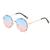 Óculos De Sol Aviador Feminino Degradê Ondulado Uv400 4, Azul, Rosa