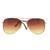 Óculos de Sol Aviador Feminino Original WAS UV400 Marrom