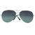 Óculos de Sol Aviador Feminino Original WAS UV400 Cinza com verde