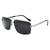 Óculos de Sol Brightzone Fashion Square Polarizado com Proteção UV400 Prata