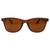 Óculos De Sol Casual Masculino  Quadrado Preto Com Proteção Uv400 Marrom