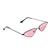 Óculos De Sol Com Armação Pequena E Design Retro Uv400 Rosa preto